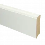 MDF Eigentijdse plint 70x18 wit voorgel. RAL 9010