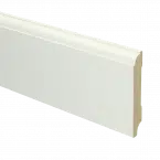 MDF Eigentijdse plint 90x18 wit voorgel. RAL 9010