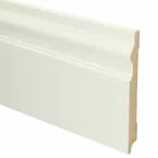 MDF Renaissance plint 190x18 wit voorgel. RAL 9010