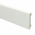 Watervaste kunststof Moderne plint 70x12 wit