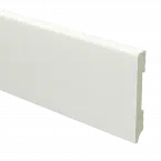 Watervaste kunststof Moderne plint 90x12 wit